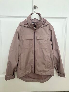 Columbia Light Mauve Hooded Rain Jacket 7-8Y
